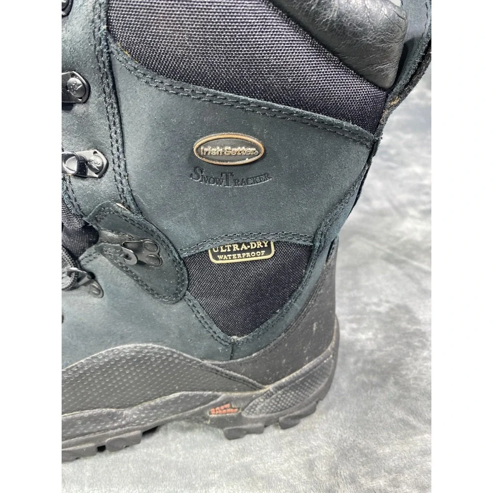 Irish Setter Snow Tracker Boots Mens 9US Black Waterproof Insulated Work Hunting